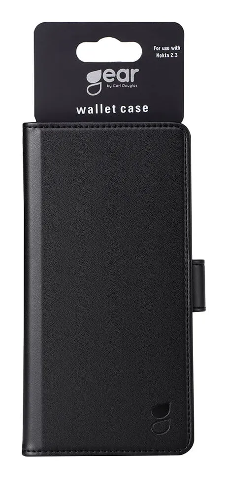 GEAR Wallet, Nokia 2.3 - Wallet Case, Black