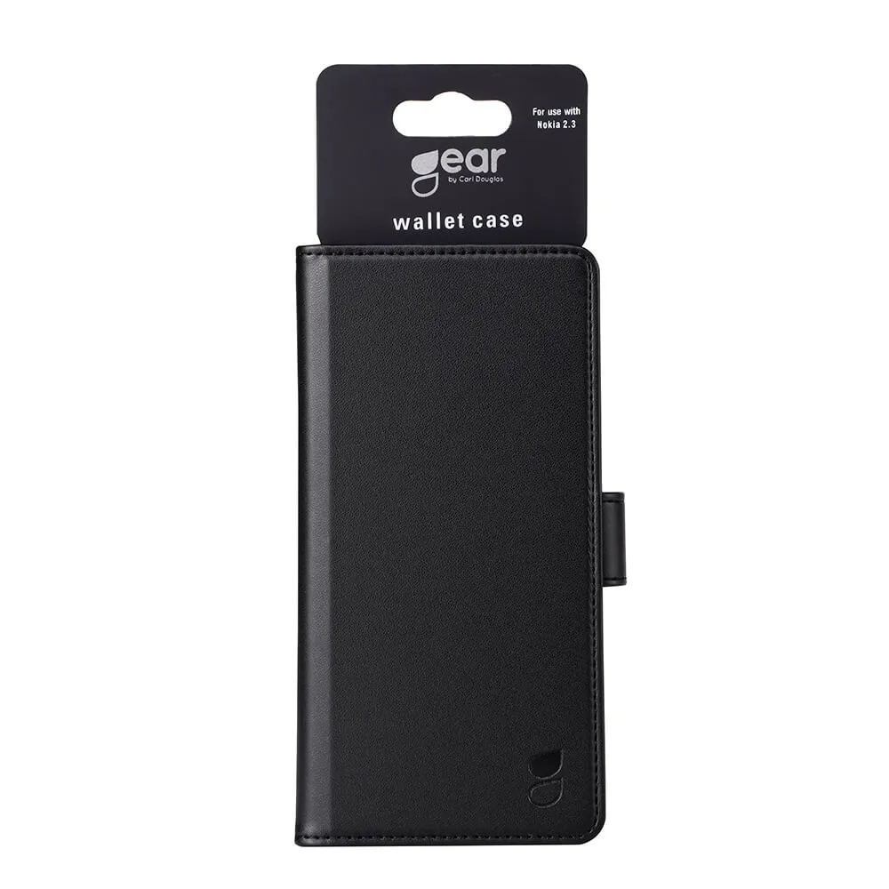GEAR Wallet, Nokia 2.3 -lompakkokotelo, Musta