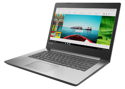 Lenovo 14" IdeaPad 320, 8 Gt RAM, 256 Gt SSD, Win 10 Home -kannettava, Hopea