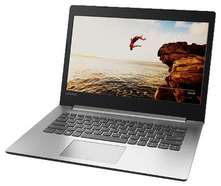 Lenovo 14" IdeaPad 320, 8 Gt RAM, 256 Gt SSD, Win 10 Home -kannettava, Hopea
