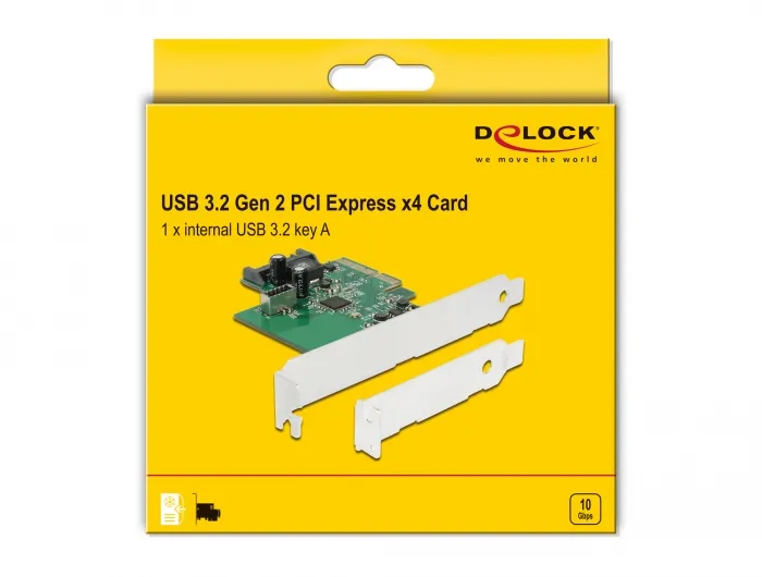 Delock PCI Express Card to 1 x internal USB 3.2 Gen 2