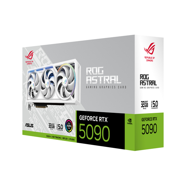 Asus GeForce RTX 5090 ROG Astral Gaming White 32 GB -n&auml;yt&ouml;nohjain