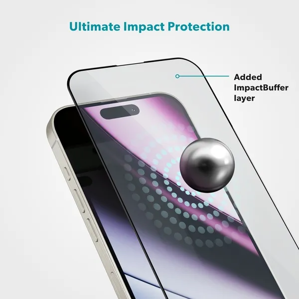 Epico ImpactBuffer Glass 3D for iPhone 16 Pro Max