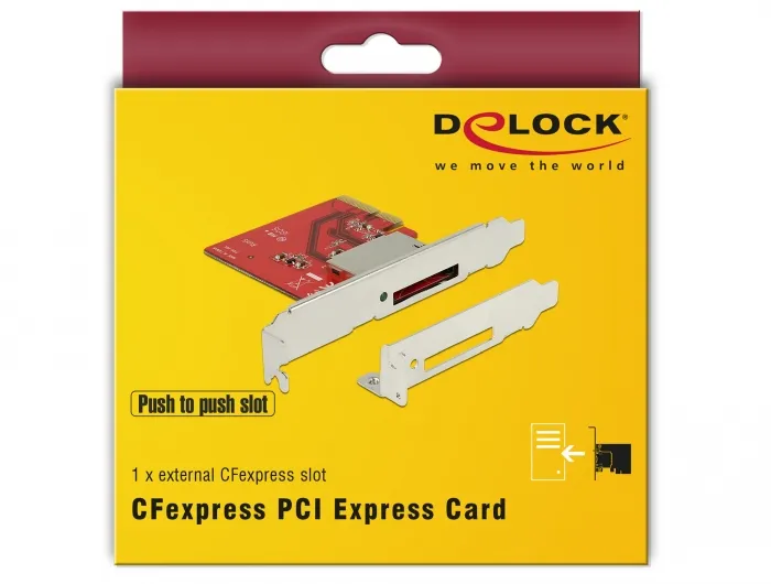 PCI Express Card to 1 x external CF express slot