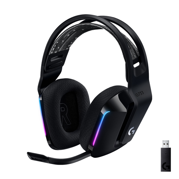 Logitech G733 Lightspeed RGB - wireless gaming headset, black