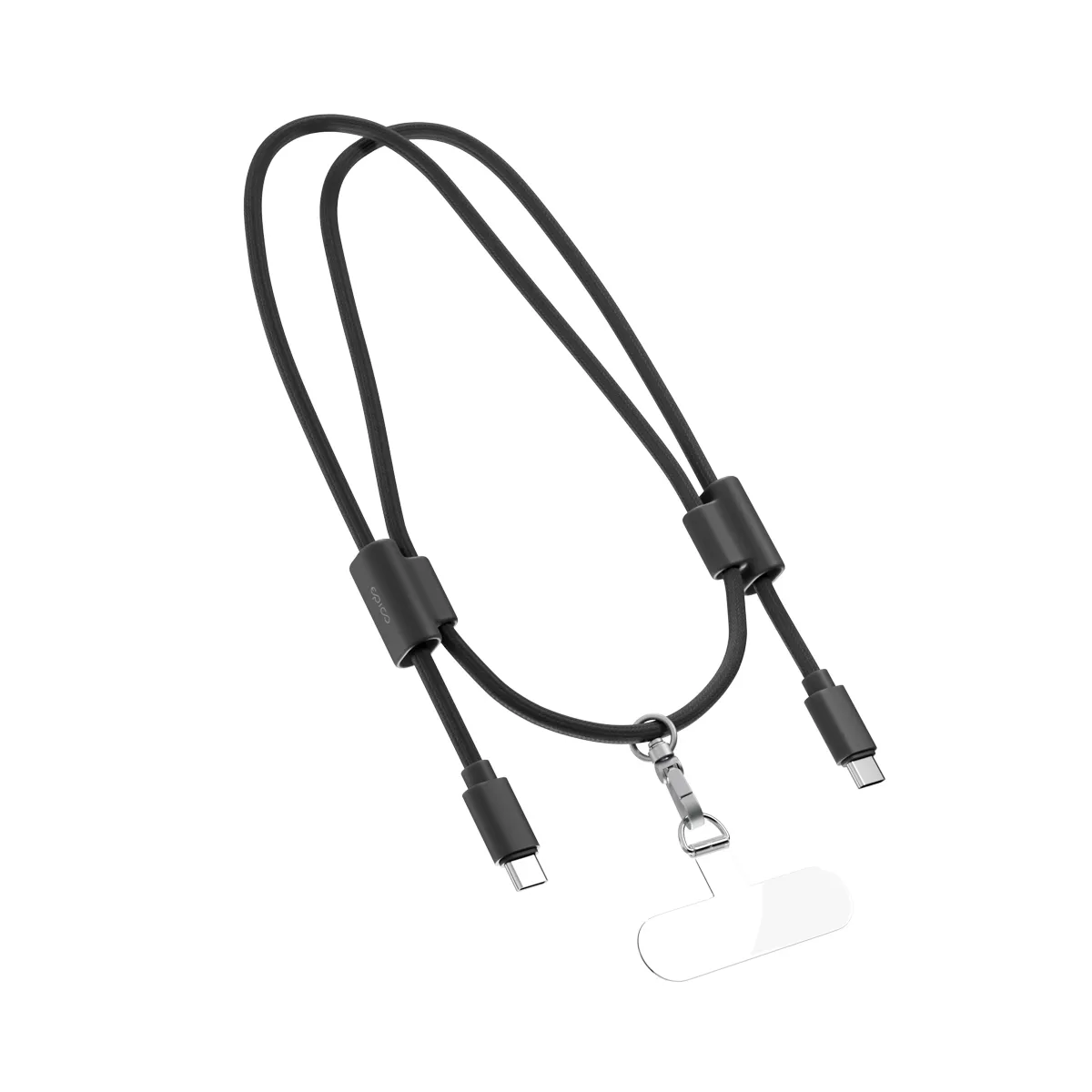 Epico Phone Lanyard USB-C cable, 60W, 1 m, Black, 2 pcs