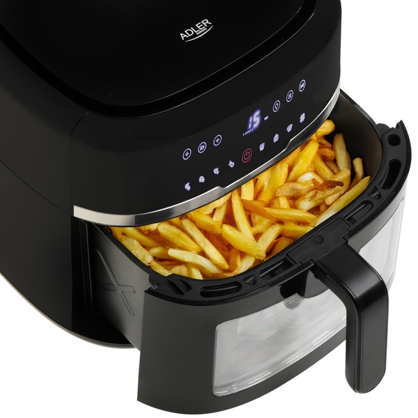 Adler AD 6318, 8L, 2500W, air fryer, Black