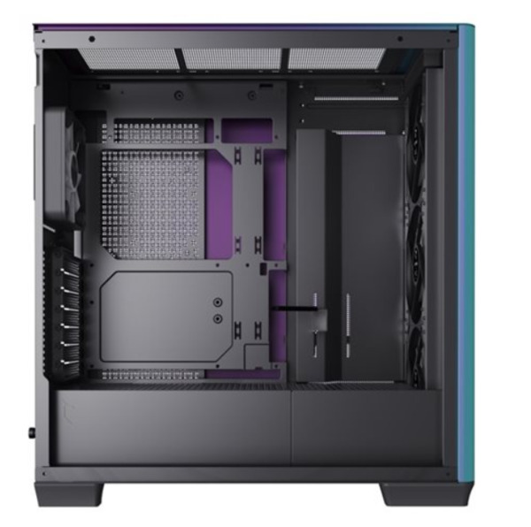 APNX C1 midi-tower chassi med f&ouml;nster, chromaflair