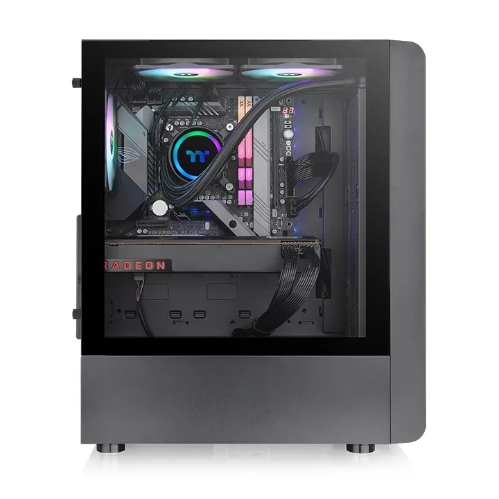 Thermaltake S200 TG ARGB - Mid Tower case, window, Black