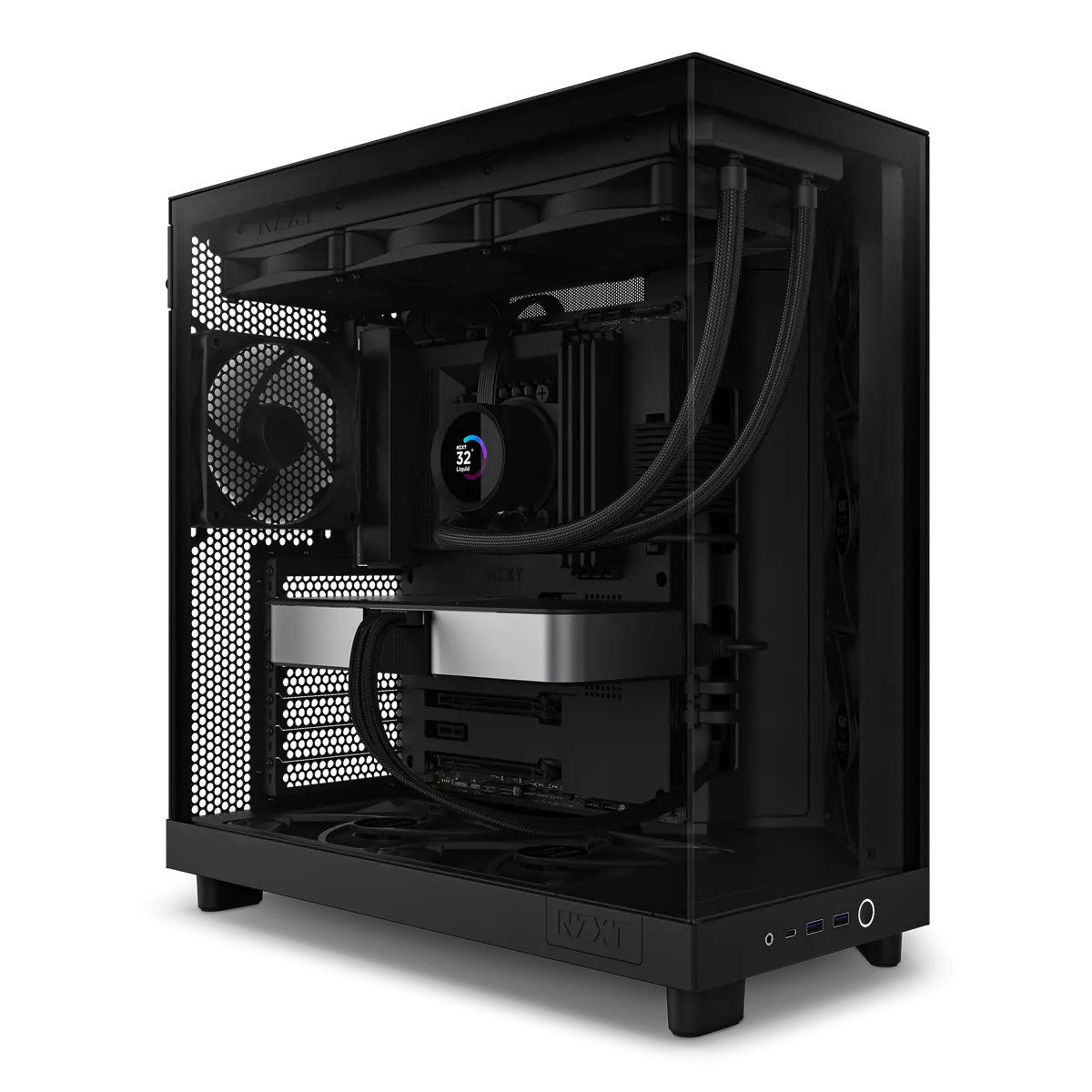 NZXT H6 Air Flow - miditornikotelo, Musta