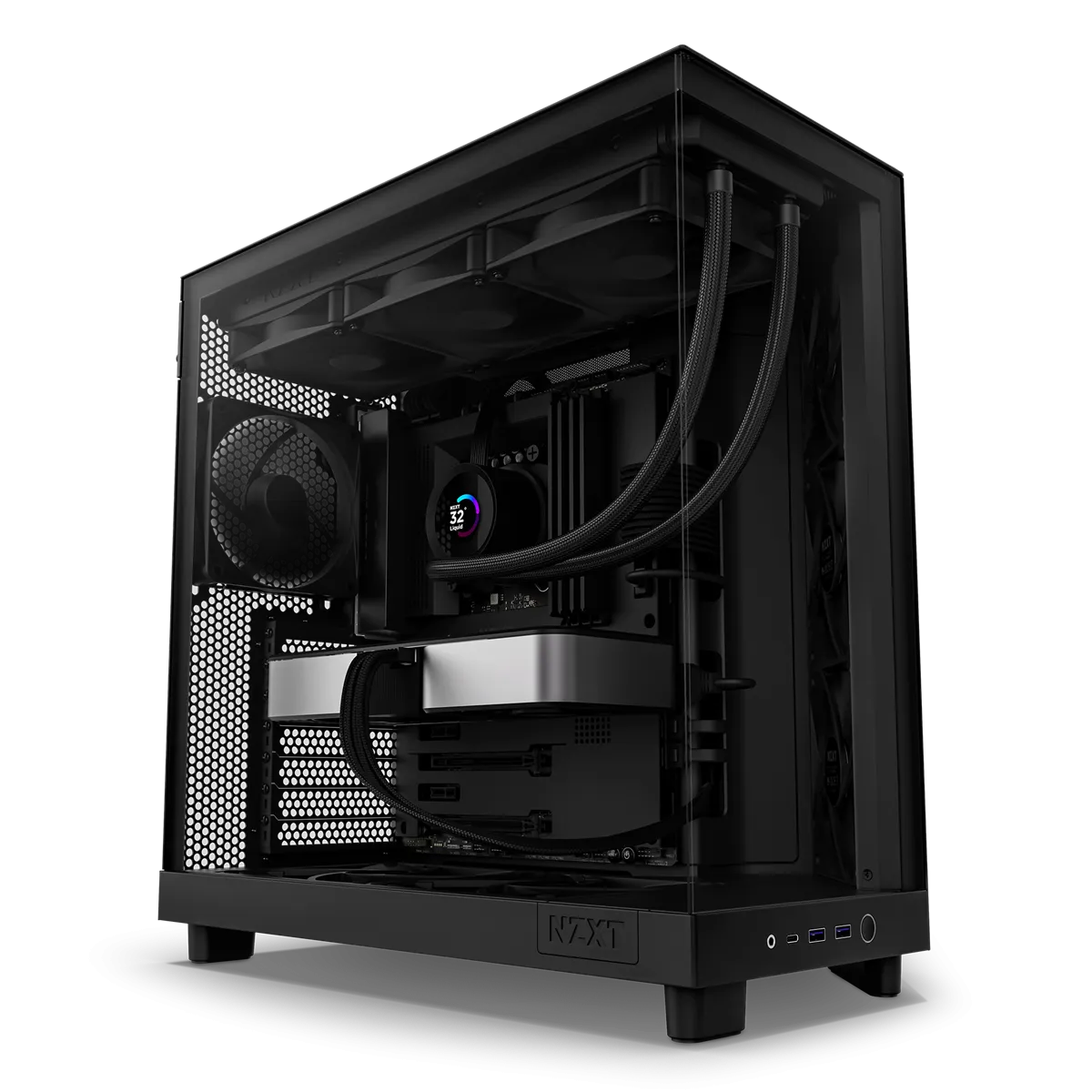 NZXT H6 Air Flow - miditornikotelo, Musta