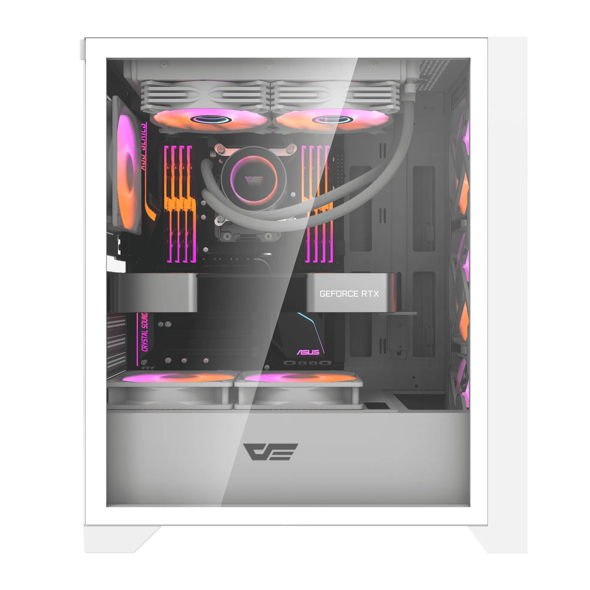 DARKFLASH DRX70 MESH Midi-Tower Case with window, White