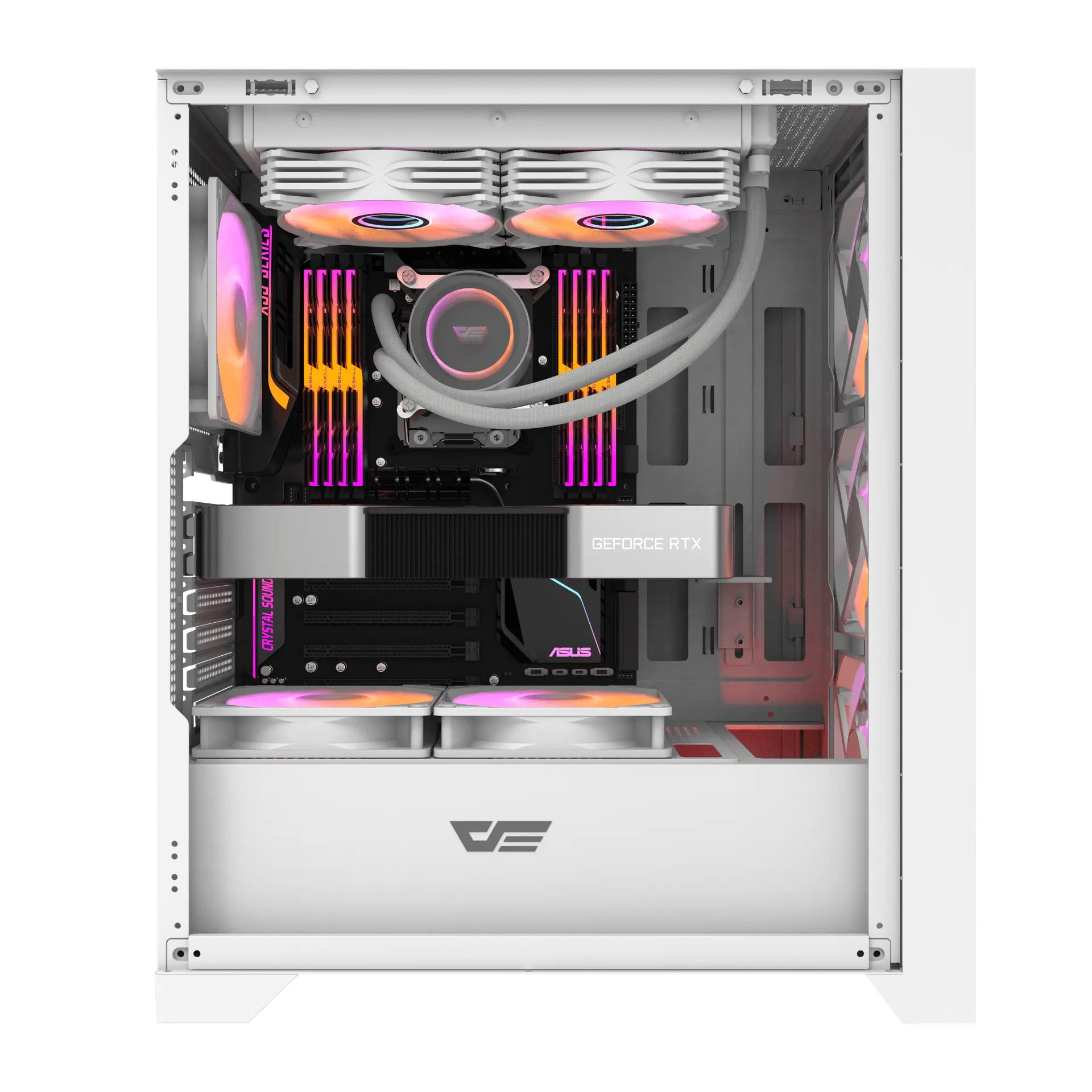 DARKFLASH DRX70 MESH Midi-Tower Case with window, White