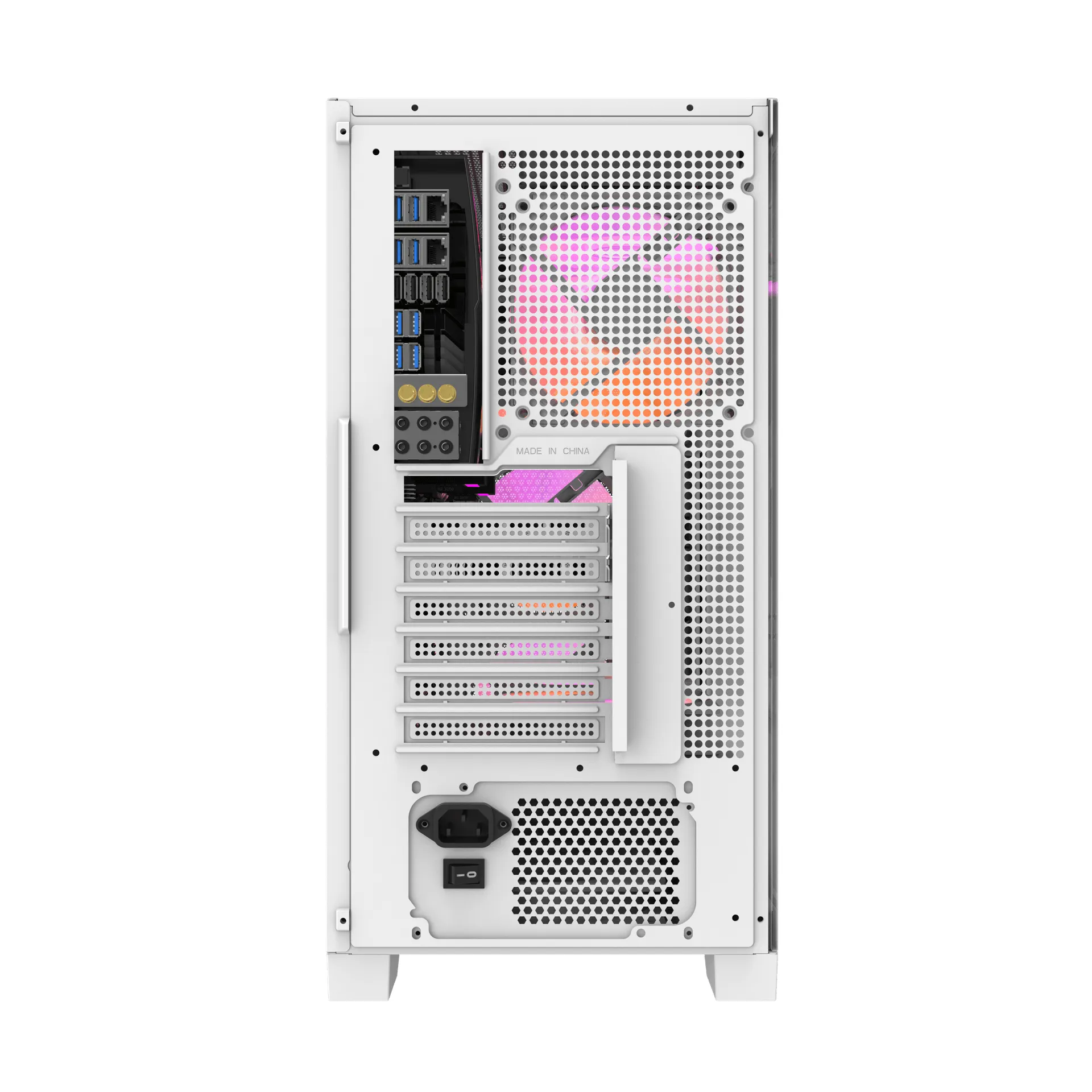 DARKFLASH DRX70 MESH Midi-Tower Case with window, White