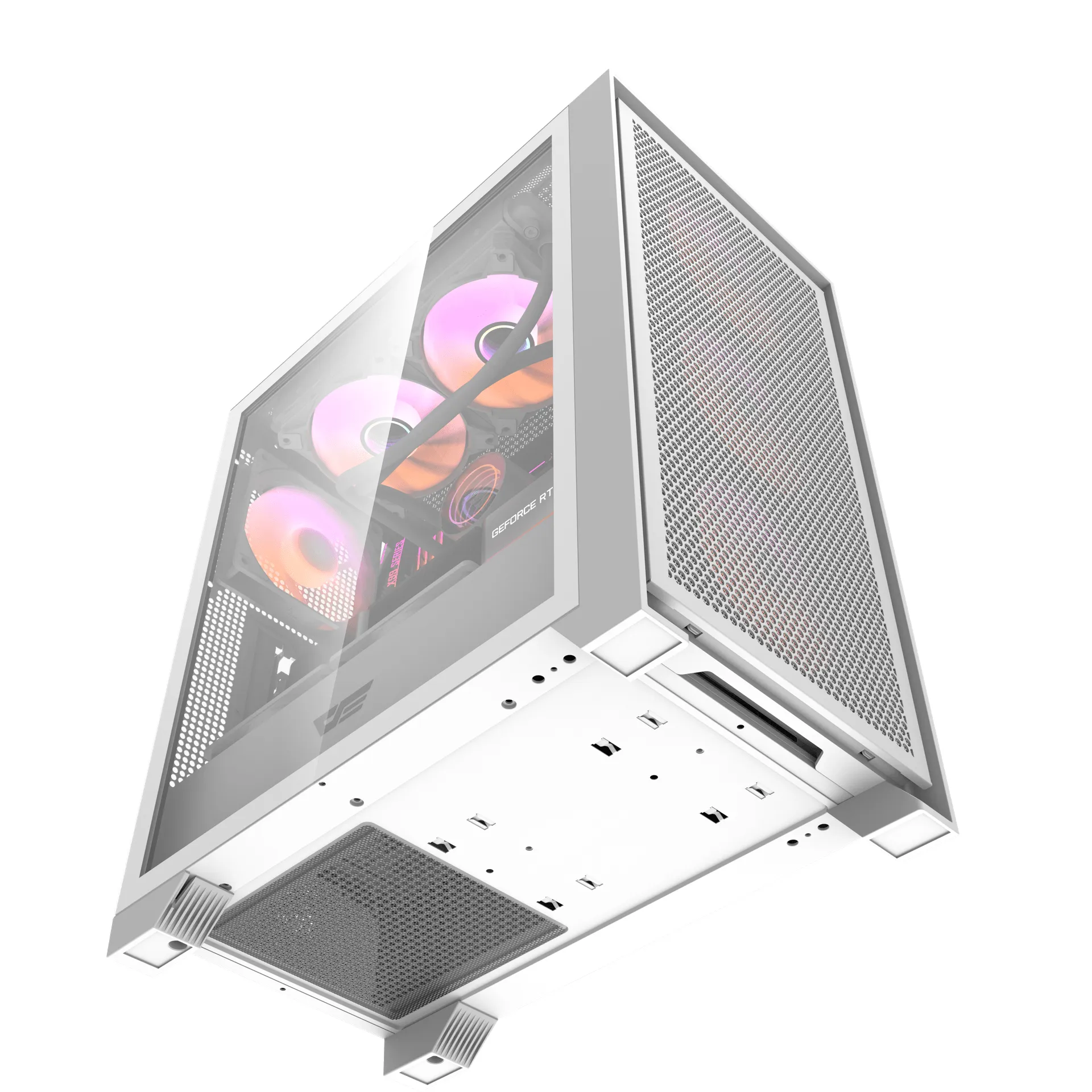 DARKFLASH DRX70 MESH Midi-Tower Case with window, White