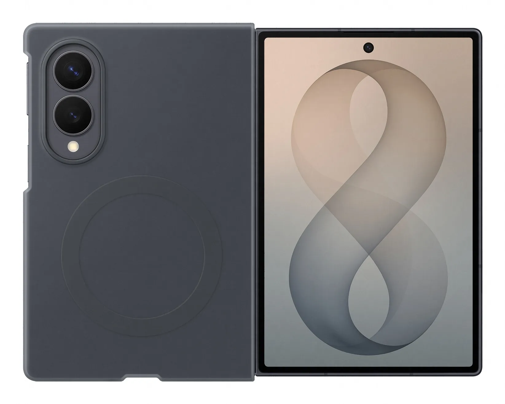 Samsung Galaxy Z Fold8 Ultra Silicone Magnet Case, Graphite