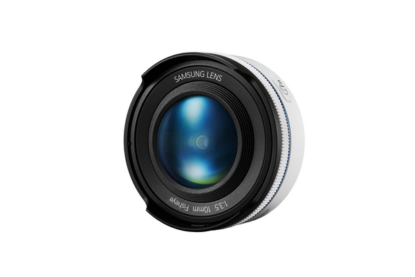 SAMSUNG NX 10MM F/3.5 FISH EYE VALKOINEN