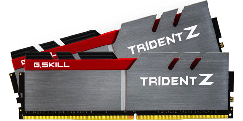 G.Skill Trident Z 16 Gt (2 x 8 Gt) DDR4 3200 MHz, CL15 -muisti, Harmaa/Punainen