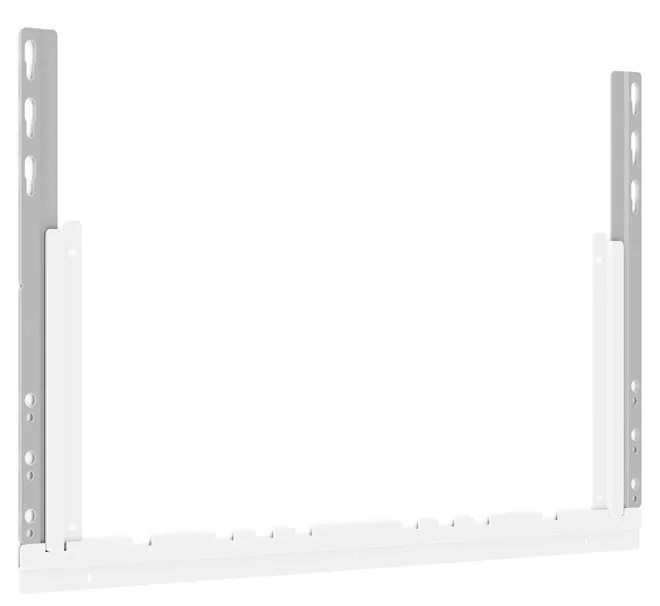 SMS Slim Fixed - Asennuspakkaus ( sein&auml;kiinnike ) tuotteelle LCD-n&auml;ytt&ouml; - valkoinen, hopea -n&auml;yt&ouml;n koko: 32"-60"