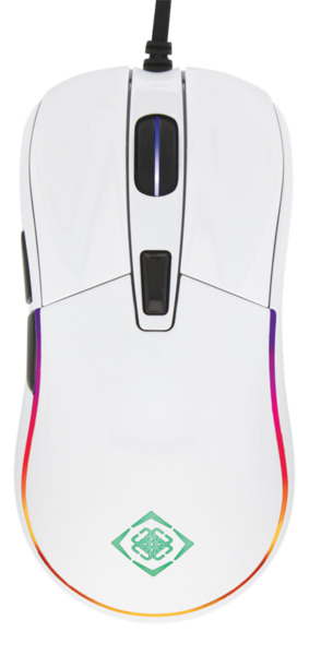 Deltaco Gaming optical RGB - gaming mouse, glossy white