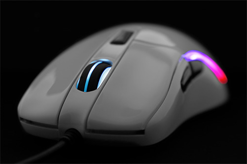 Deltaco Gaming optical RGB - gaming mouse, glossy white