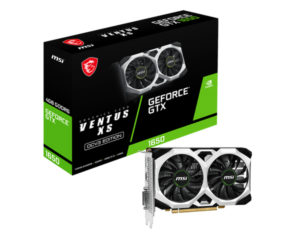 MSI GTX1650 D6 Ventus XS OCV3 4GB GDDR6 HDMI DVI DP