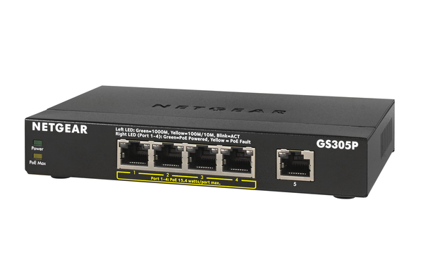 5-PORT Gigabit Ethernet Switch PoE 55.5W