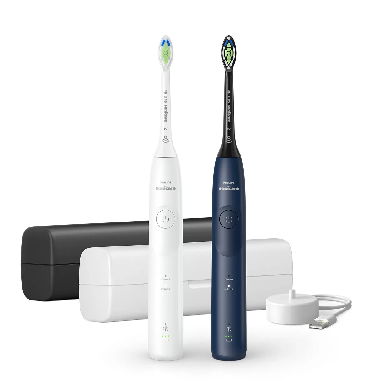 Philips Sonicare 5500 HX7119 - eltandborste, Marinblå, Vit