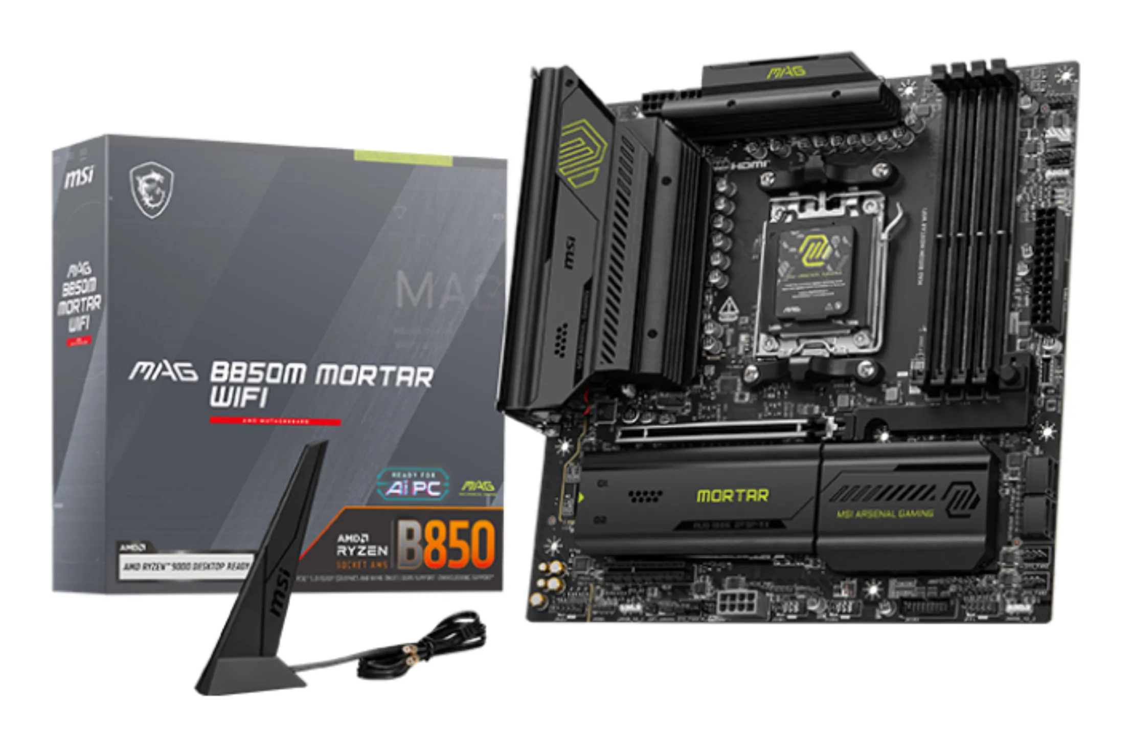 MSI MAG B850M MORTAR Wi-Fi 7 AM5 mATX Motherboard