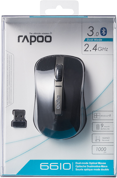Rapoo H6610 -langaton hiiri, Musta