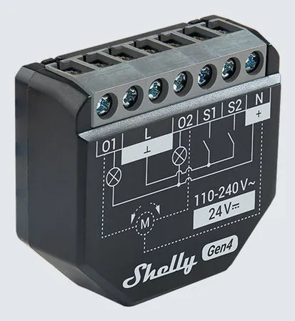 Shelly 2PM Gen4 - 2-channel smart switch