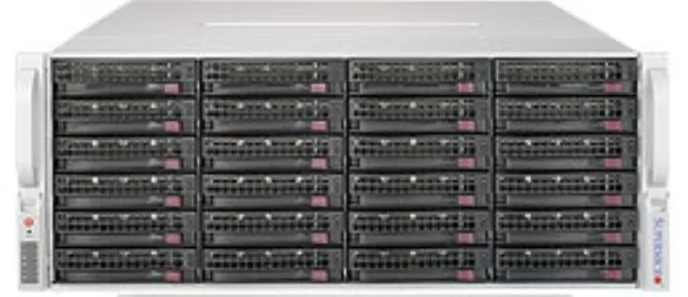 Supermicro SuperServer 6048R-E1CR36L - Palvelin - telineasennettava - 4U - 2-teinen - RAM 0 MB - SATA/SAS - pikavaihto 3.5" - ei kiintolevy&auml; - AST2400 - GigE, 1