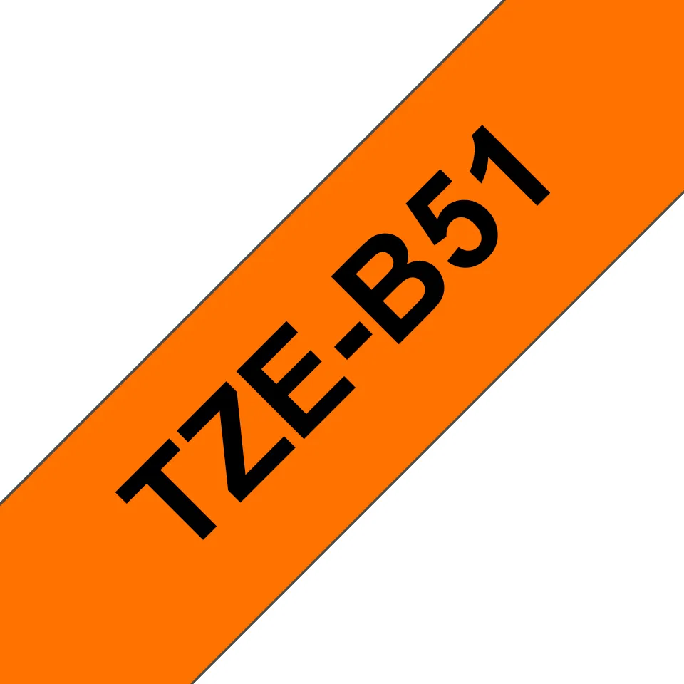BROTHER TZB51 24 BLACK ON ORANGE
