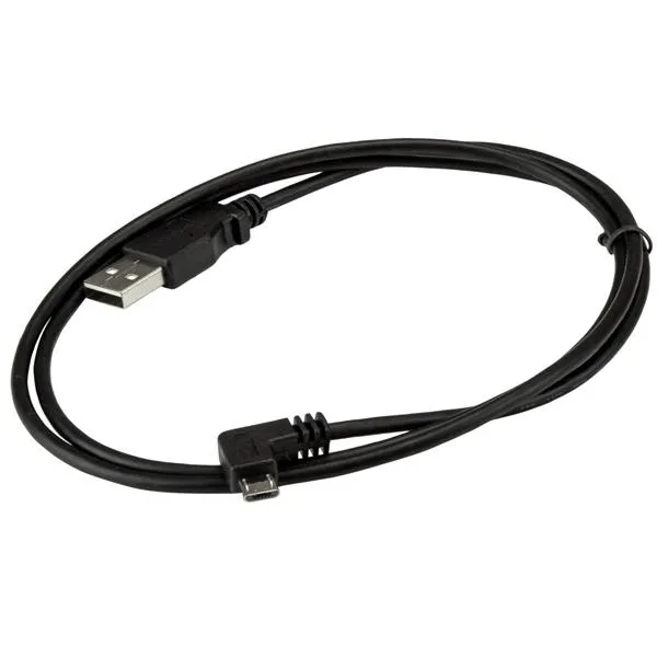 Startech  USB-A - Micro-USB B -kaapeli, 1m, Musta