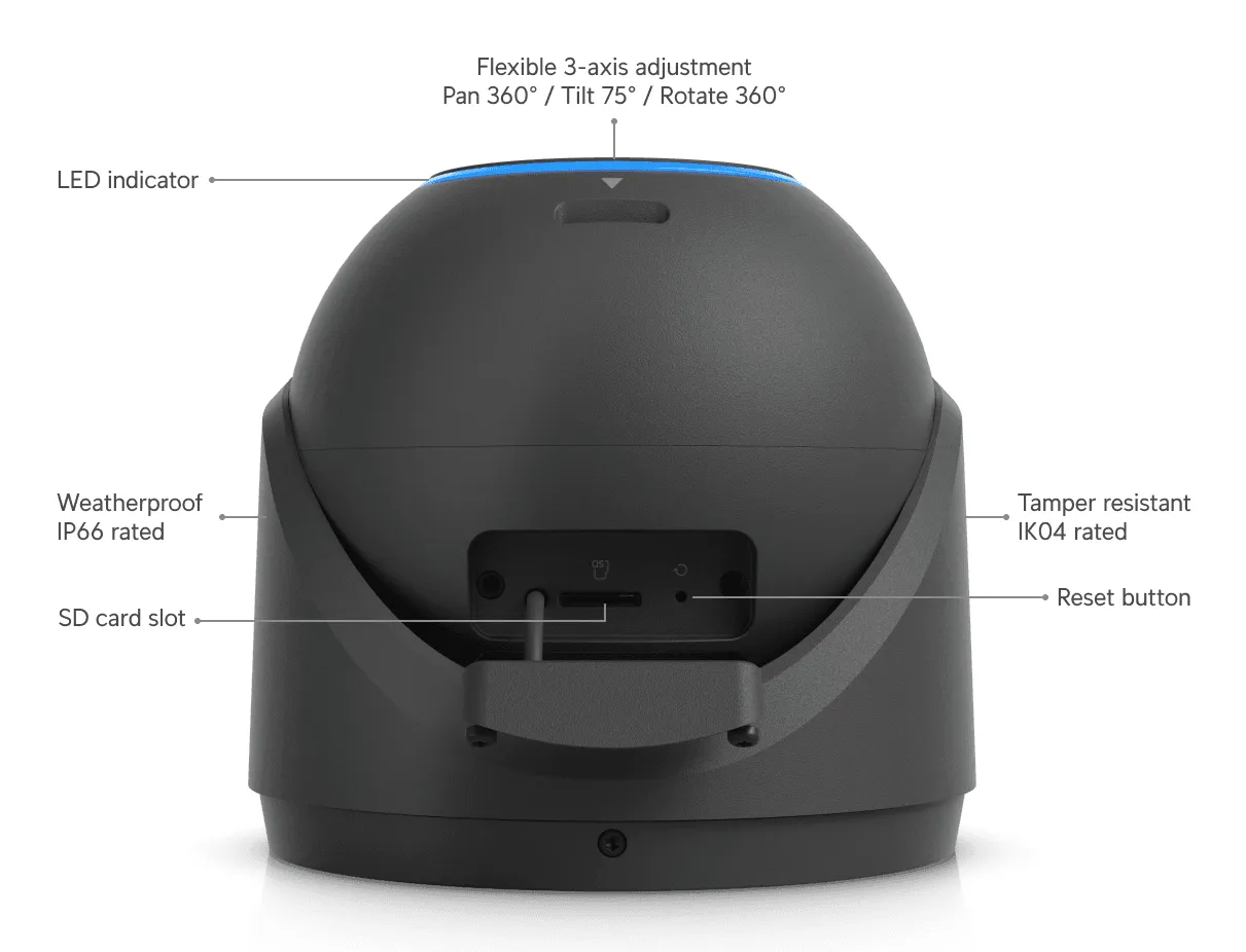 UBIQUITI UniFi Protect G6 Pro PoE+ - Surveillance camera, Black