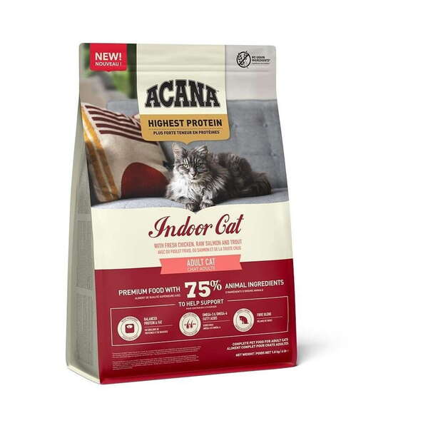 Acana Highest Protein Indoor Cat, Dry food for cats, Adult, 1.8kg
