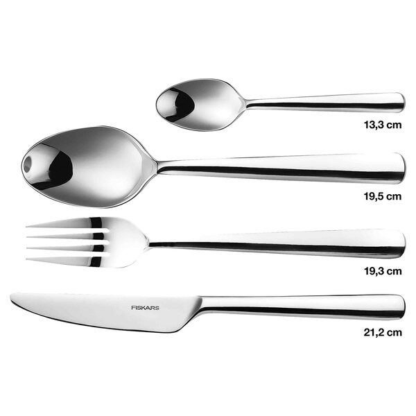 Fiskars Functional Form -cutlery set 24pcs shiny