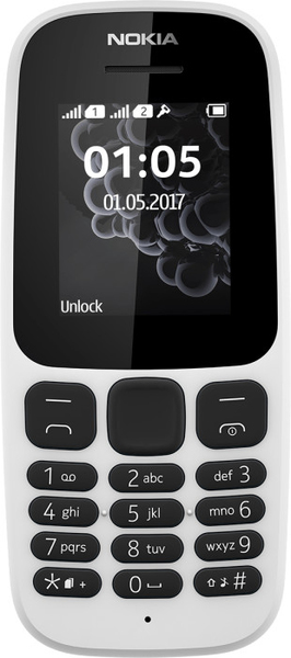 NOKIA 105 DS TA-1034 NORDICS WHITE