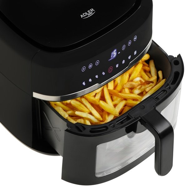 Adler AD 6318, 8L, 2500W, air fryer, Black