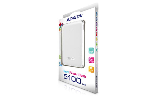 ADATA PV120 Power Bank 5100mAh White