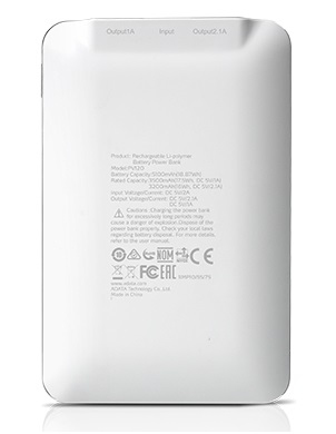 ADATA PV120 Power Bank 5100mAh White