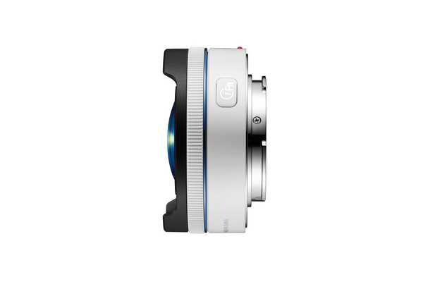 SAMSUNG NX 10MM F/3.5 FISH EYE VALKOINEN