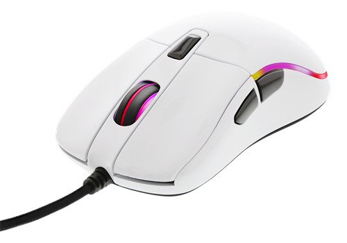 Deltaco Gaming optical RGB - gaming mouse, glossy white
