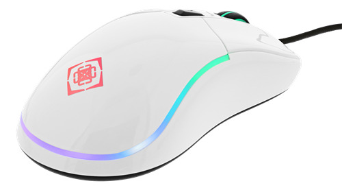Deltaco Gaming optical RGB - gaming mouse, glossy white