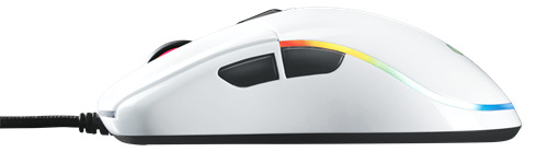 Deltaco Gaming optical RGB - gaming mouse, glossy white