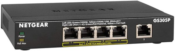 5-PORT Gigabit Ethernet Switch PoE 55.5W