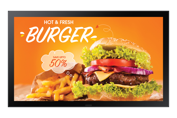 Samsung 24&quot; FullHD, 16:9, OH24B, Outdoor LCD, IP56 rated display kit with protection glass (MagicGlass 3T), 1500nits, USB 2.0 x 2, RJ45, RS232C, HDMI, External