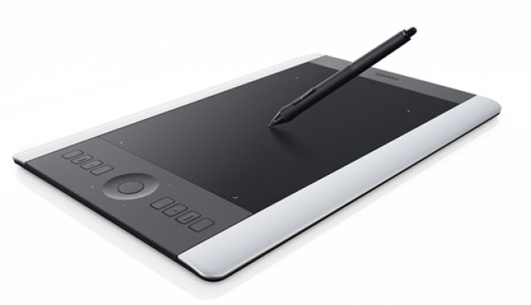 Wacom Intuos Pro Medium Special Edition - Digitoija - 22.4 x 14 cm - s&auml;hk&ouml;magneettinen - 8 painiketta - langaton, langallinen - USB - musta, hopea
