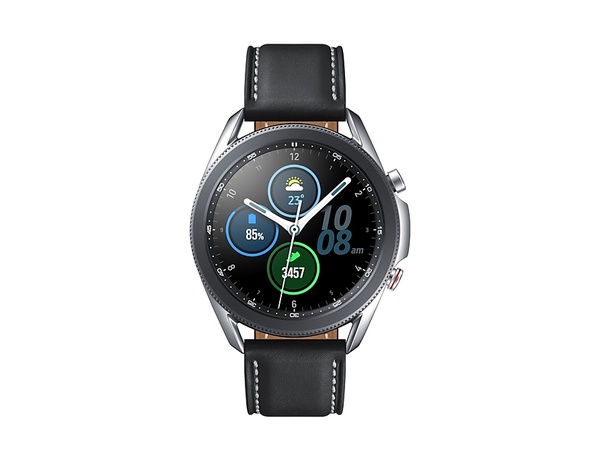 Samsung Galaxy Watch 3 45 mm LTE - tr&auml;ningsklocka, Mystic Silver