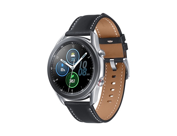 Samsung Galaxy Watch 3 45 mm LTE - tr&auml;ningsklocka, Mystic Silver